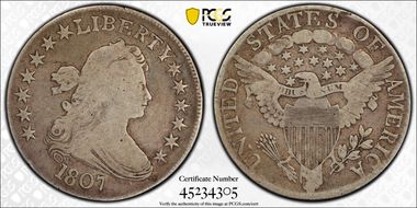 1807 50C Draped Bust G6