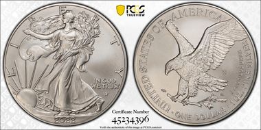 2022-W $1 Burnished Silver Eagle First Strike SP69