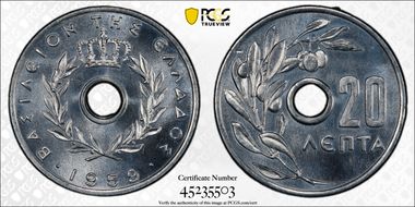 1959 20 Lep KM-79 MS67
