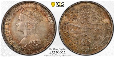 1869 Florin S-3893 MS64