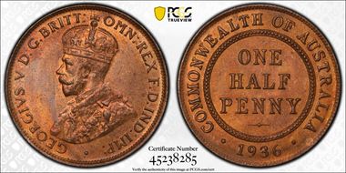 1936 1/2D MS64RB