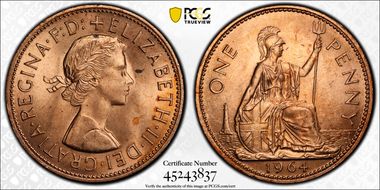 1964 1D S-4157 MS64RD