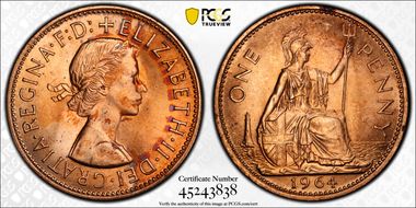 1964 1D S-4157 MS64RD