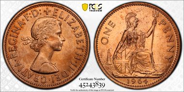 1964 1D S-4157 MS64RD