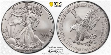 2022-W $1 Burnished Silver Eagle First Strike SP70