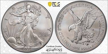 2022-W $1 Burnished Silver Eagle First Strike SP69