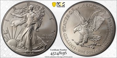 2022-W $1 Burnished Silver Eagle First Strike SP69