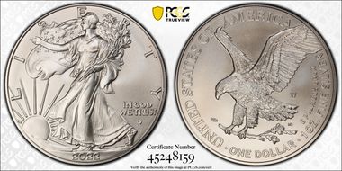2022-W $1 Burnished Silver Eagle First Strike SP69