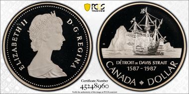 1987 S$1 John Davis PR69DCAM
