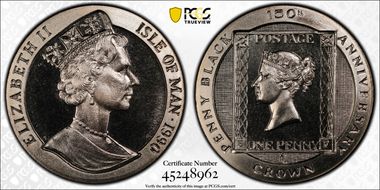 1990 Crown Penny Black KM-267 MS68