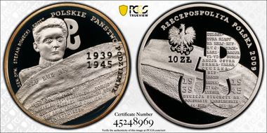 2009 MW 10 Zl Polish Underground PR69DCAM