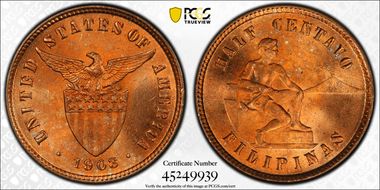 1903 1/2C MS65RD