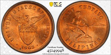 1903 1/2C MS65RD