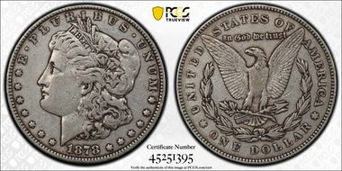 1878 7TF $1 Reverse of 1878 VF30