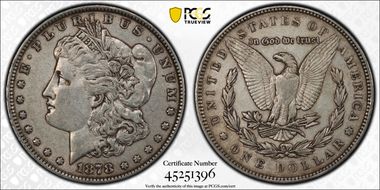 1878 7TF $1 Reverse of 1879 XF40