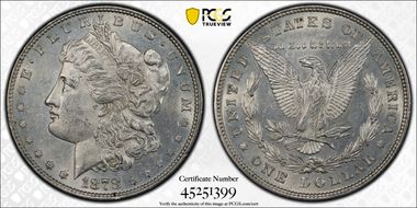 1878 8TF $1 AU58