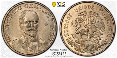 1966-Mo 25C Closed beak MS65