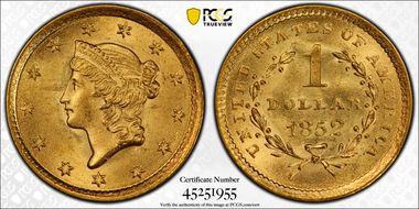 1852 G$1 MS64