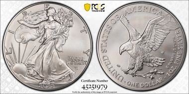 2022-W $1 Burnished Silver Eagle First Strike SP70