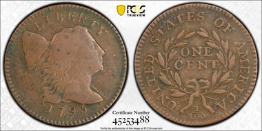 1795 1C S-75, Lettered Edge F15BN