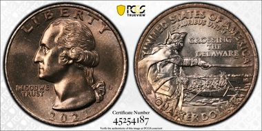 2021-D 25C Crossing the Delaware MS66