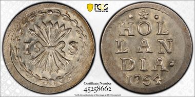 1764 Stuiver KM-91 Ag MS64
