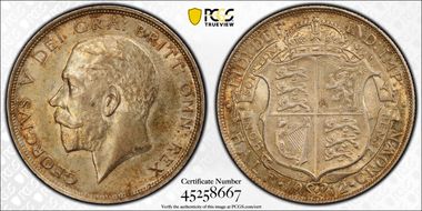 1912 1/2 Cr S-4011 AU58