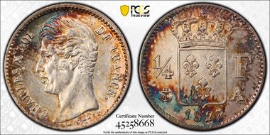 1827-A 1/4 Fr Gad-353 MS63