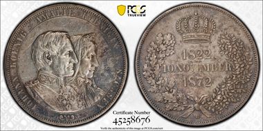 1872-B 2 Th Dav-899 Anniversary Lettered Edge N1
