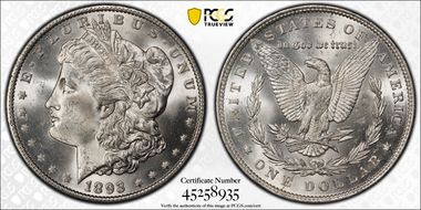 1893 $1 MS64