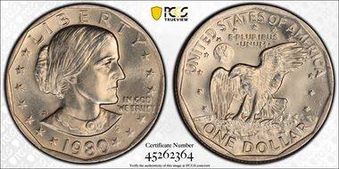 1980-D SBA$1 MS65