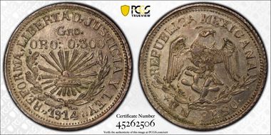 1914-GRO Peso KM-641 MS62