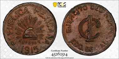 1915 1C KM-675 MS62BN