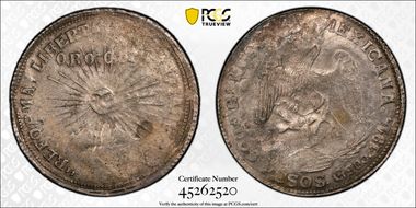 1914-GRO 2 Peso KM-643 AU50