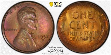 1952-S 1C MS65BN