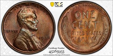 1936 1C MS64BN