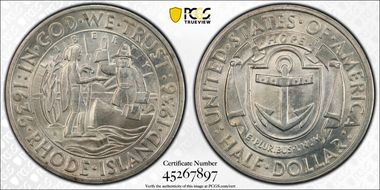 1936-S 50C Rhode Island MS64