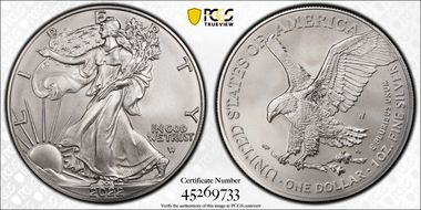 2022-W $1 Burnished Silver Eagle First Strike SP69