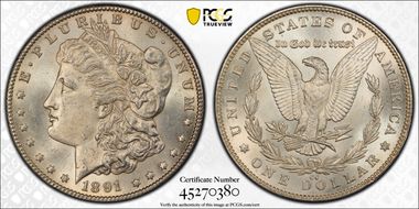 1891-CC $1 MS63