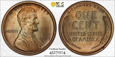 1909 1C Lincoln MS64BN