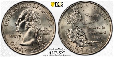 2009-D 25C U.S. Virgin Islands MS64