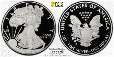 2019-S $1 Silver Eagle PR68DCAM