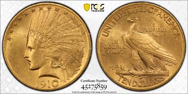 1910 $10 MS63