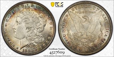 1880-O $1 AU58+