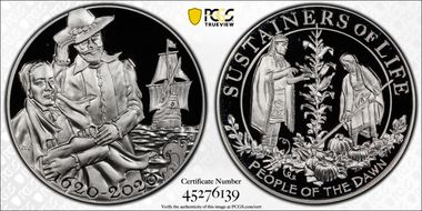 2020 AR Medal Mayflower 400th Anniversary PR70DCAM