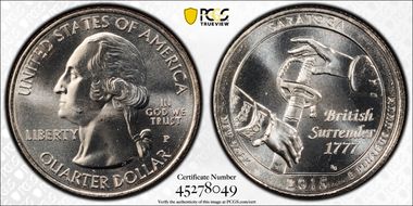 2015-P 25C Saratoga NP MS67