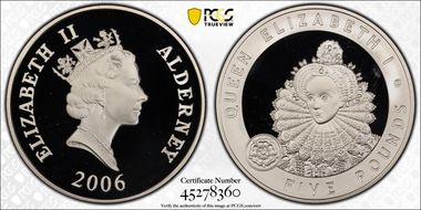 2006 £5 Queen Elizabeth I PR69DCAM