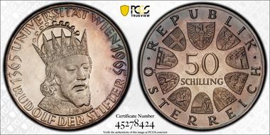 1965 50 Sch Vienna Univ. PR67CAM