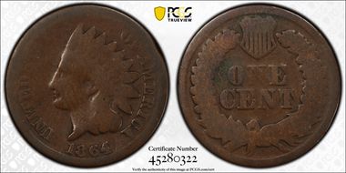 1864 1C Bronze AG3BN