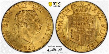 1820 1/2 Sov S-3786 MS62